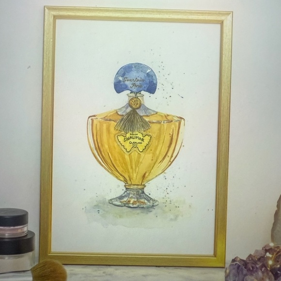 Drawing of Guerlain's Perfume Shalimar - Picture 2 of 6